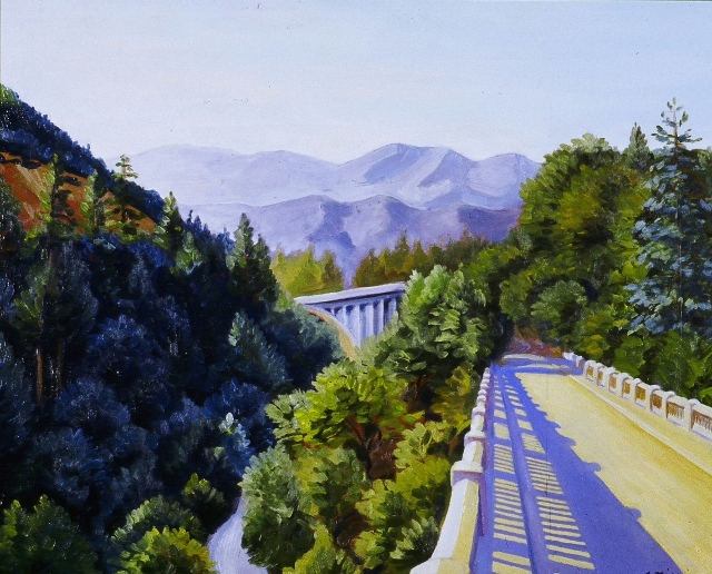 View from Dog Creek Bridge Oil